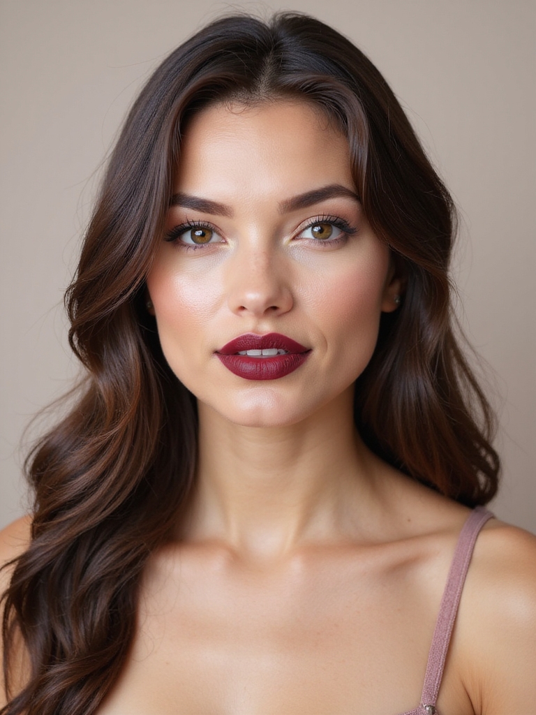 berry stained lips softened eyes