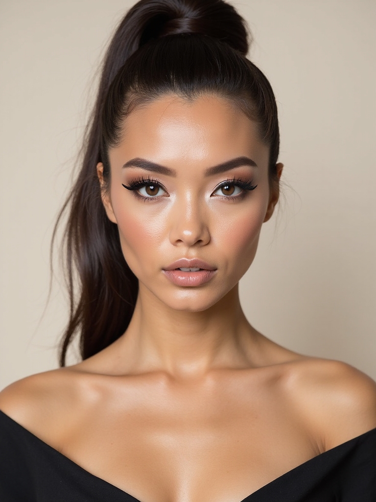 bleached brows bold graphic liner