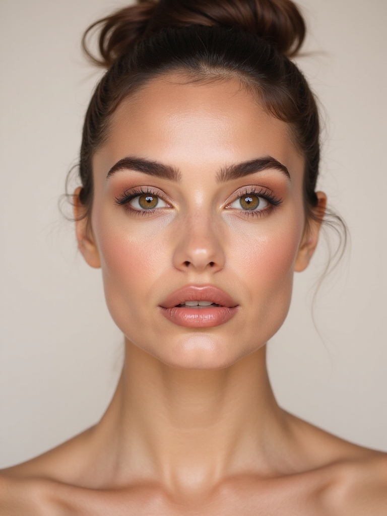 blurred creamy center pout