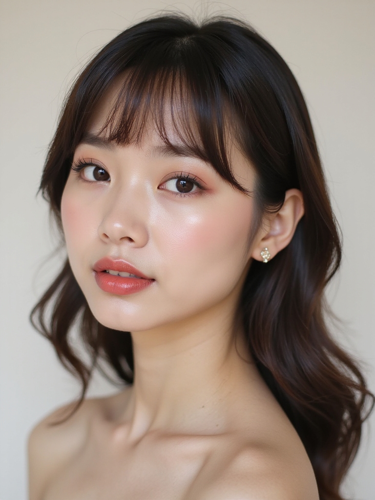 blurred rosy bitten lip charm