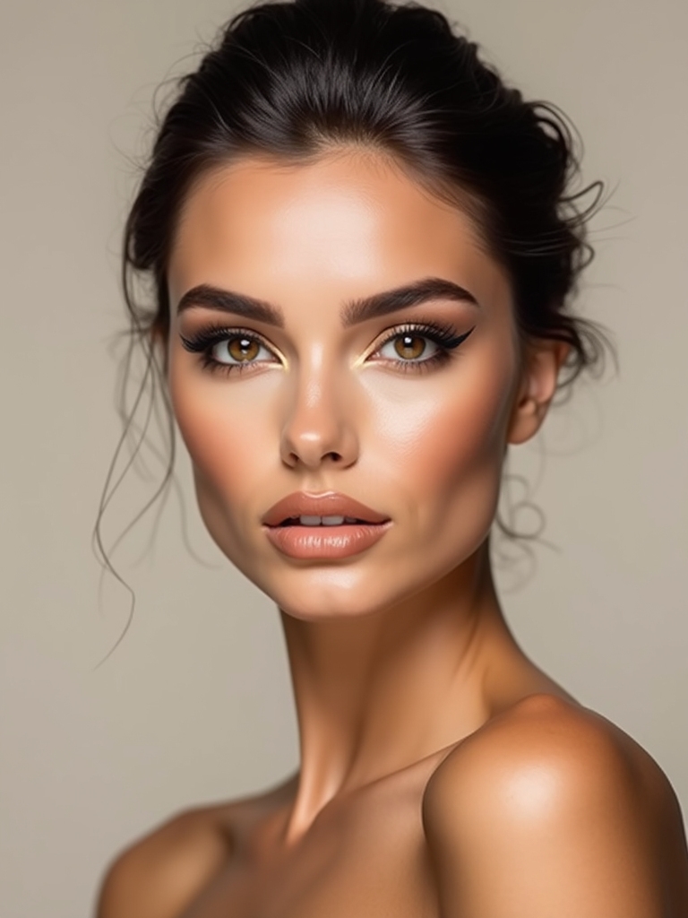 bold elongated feline eyeliner