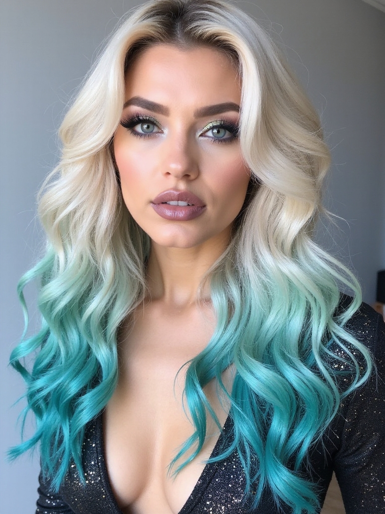 bold eye catching hair highlights