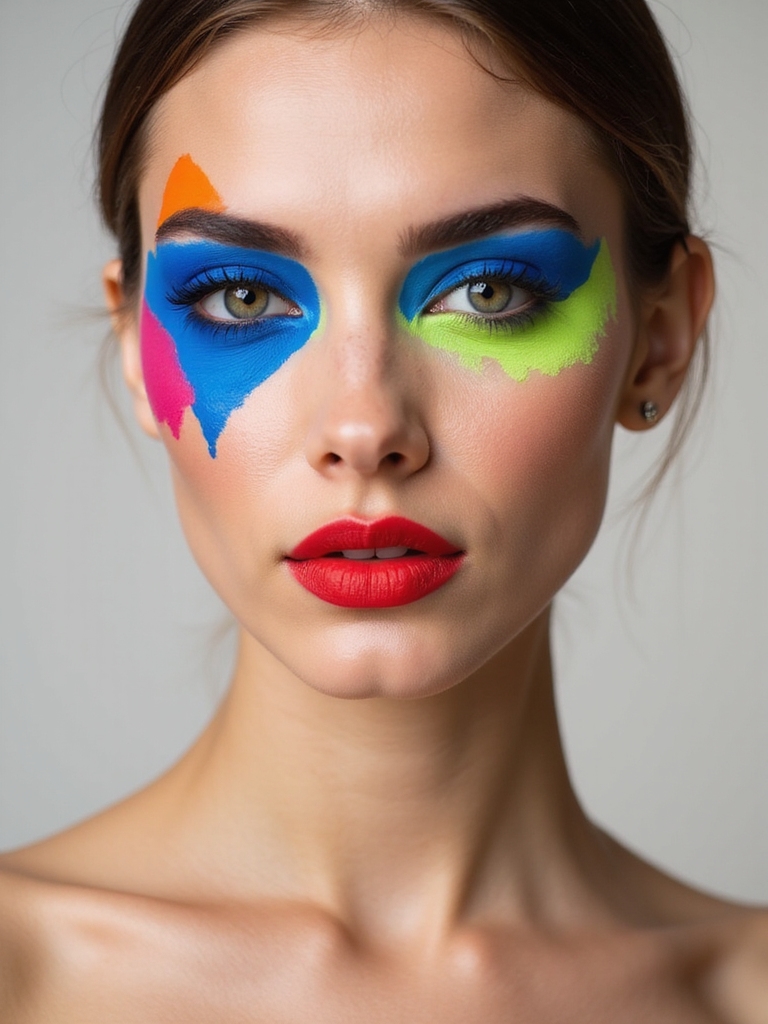 bold geometric color blocking