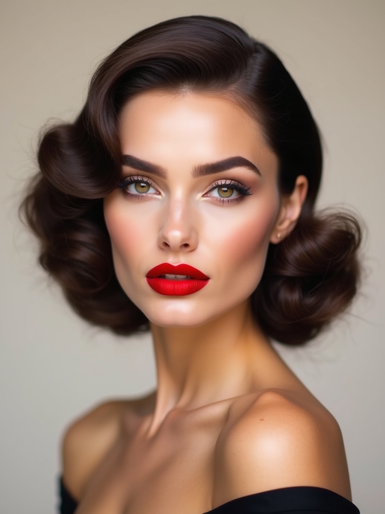 bold sculpted classic red