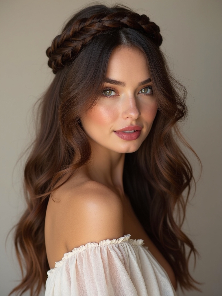 braided crown hairstyle tutorial