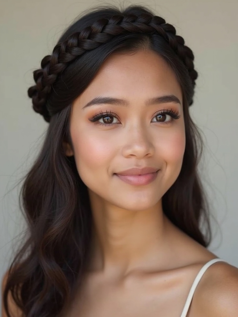 braided headband hairstyle charm