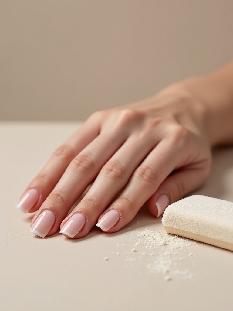 buff gently finish with ridge