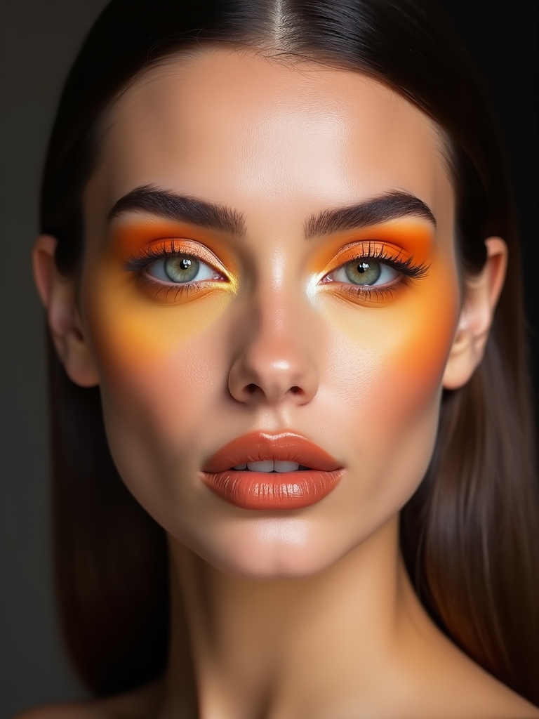 candy corn gradient eyeshadow