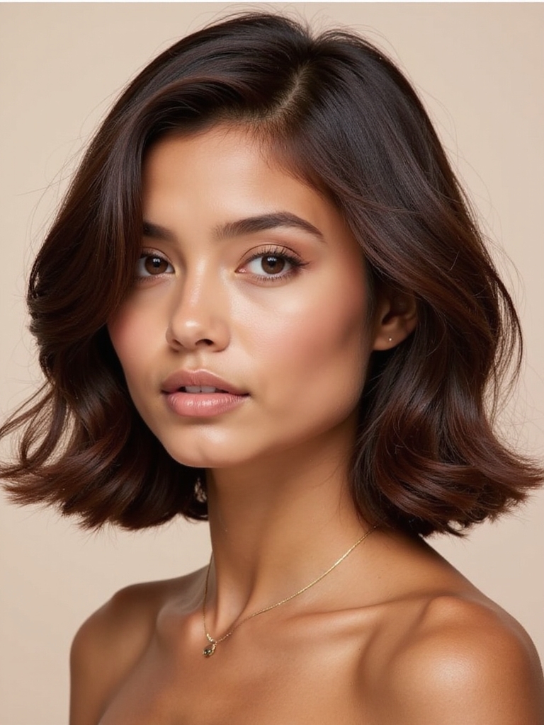 charming medium length flipped hairstyle