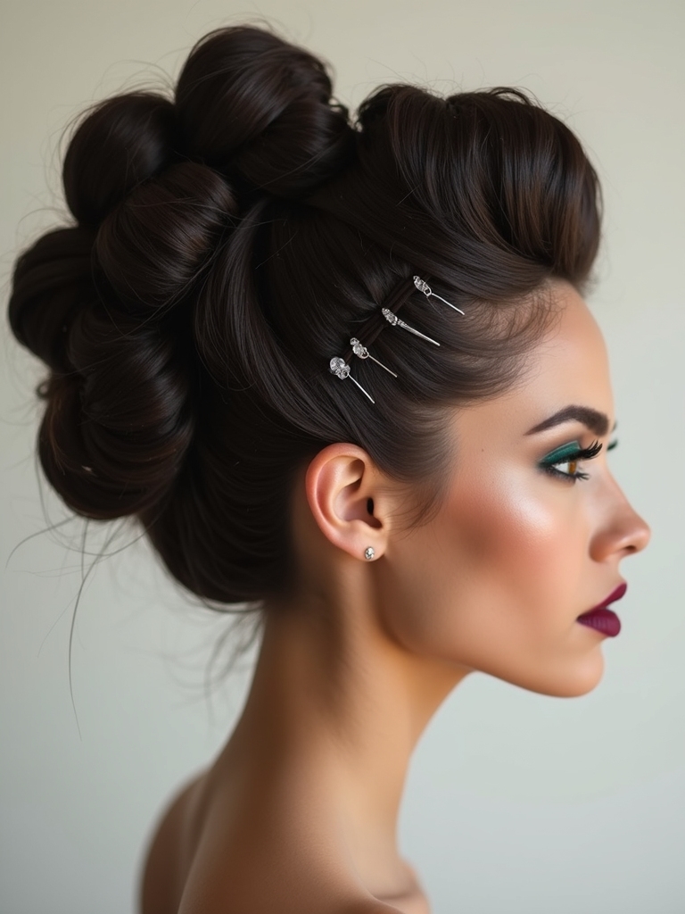 chic twisted updo elegance