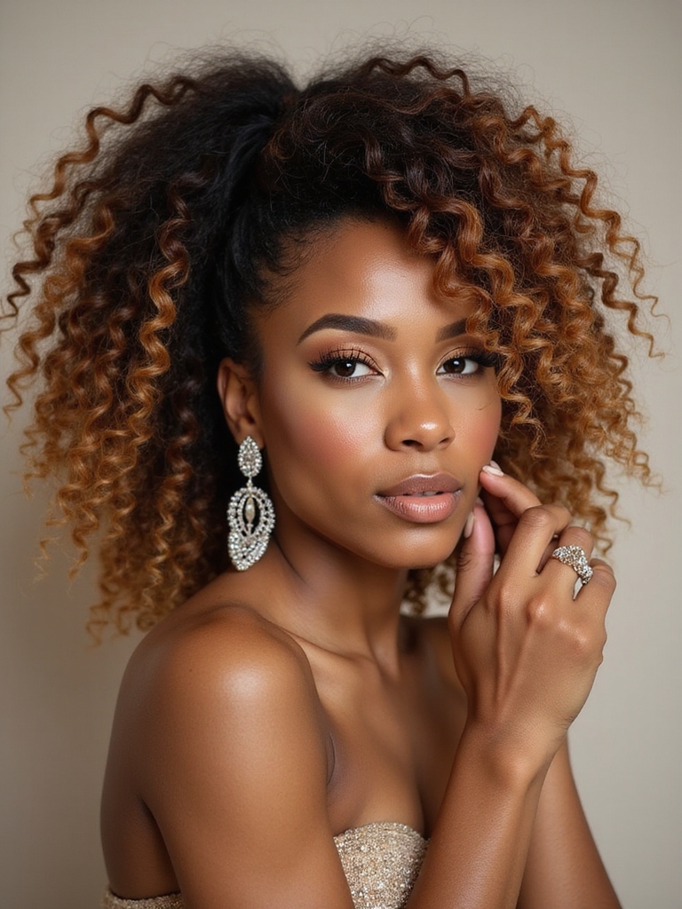 chic versatile glam ponytail