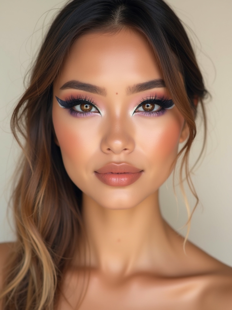 chrome kissed mirrored cat eye