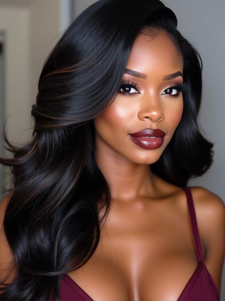 classic side swept elegance