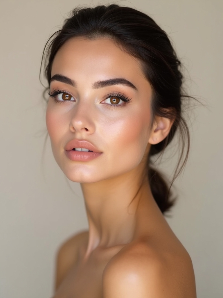 clear gloss lids bare lashes