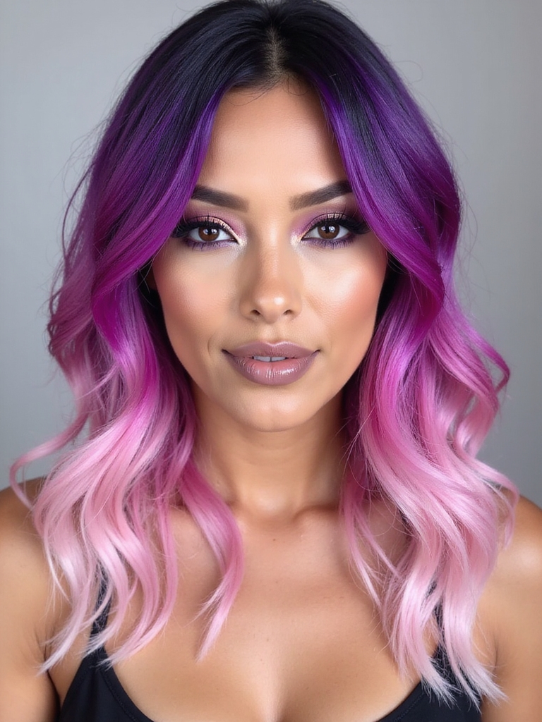 colorful ombre quick weaves