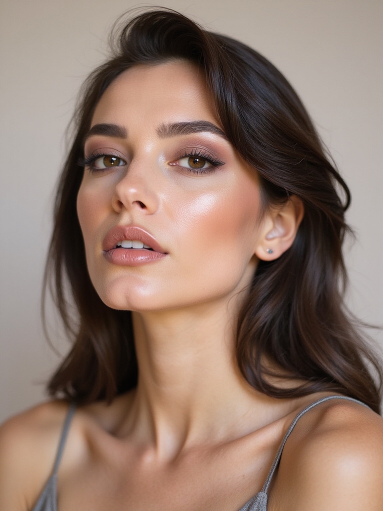 cool tone sculpted facial contour