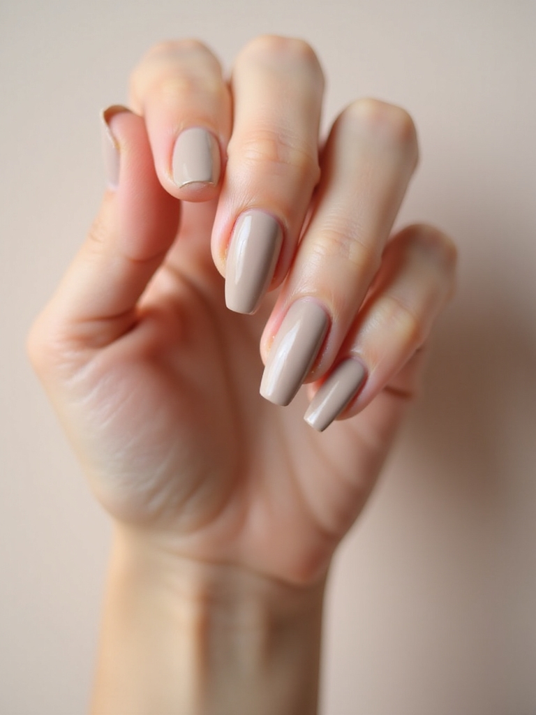 cool toned soft matte taupe