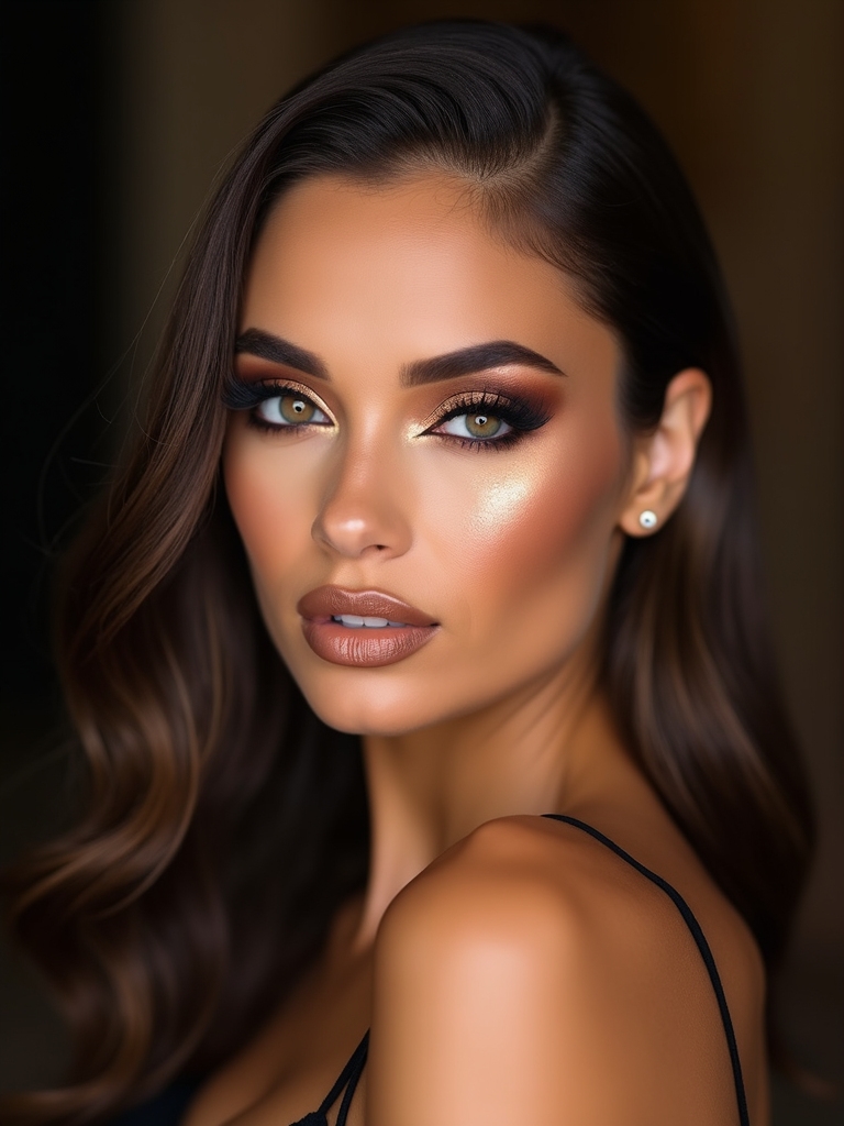 copper brown reflective night out
