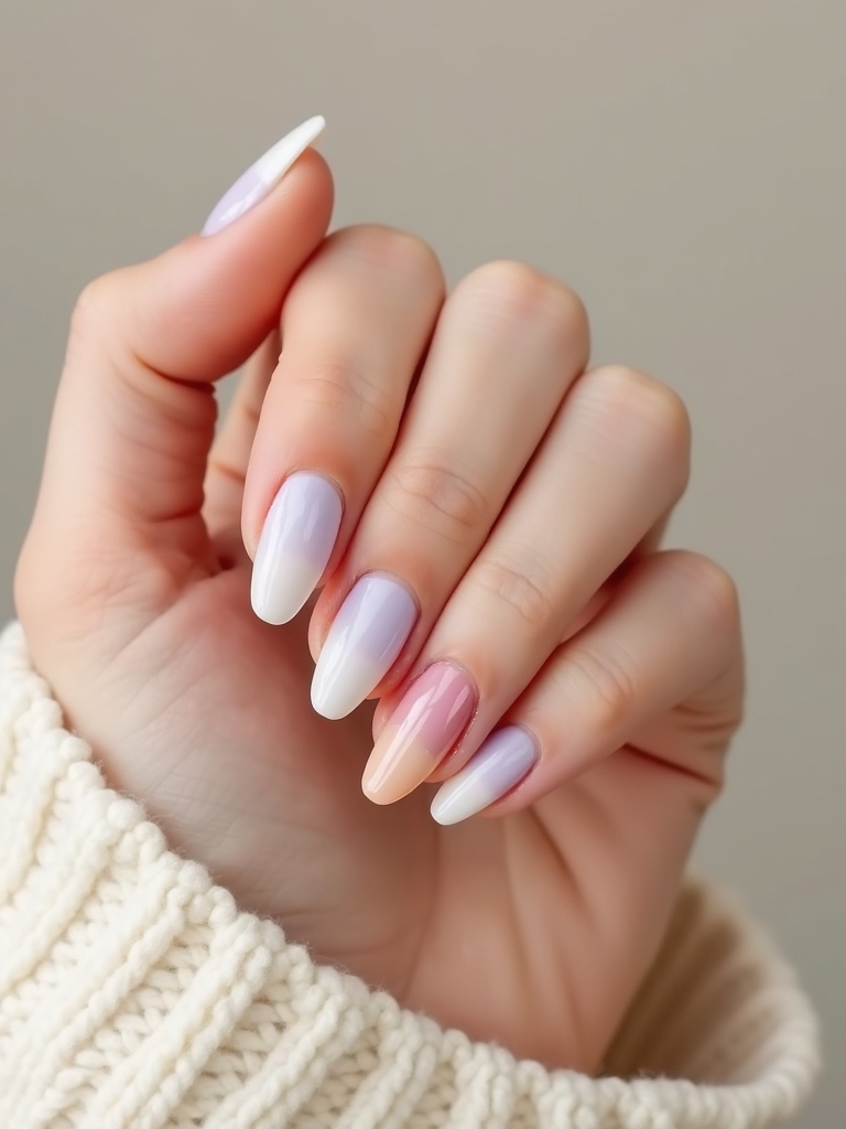 cotton candy pastel ombre