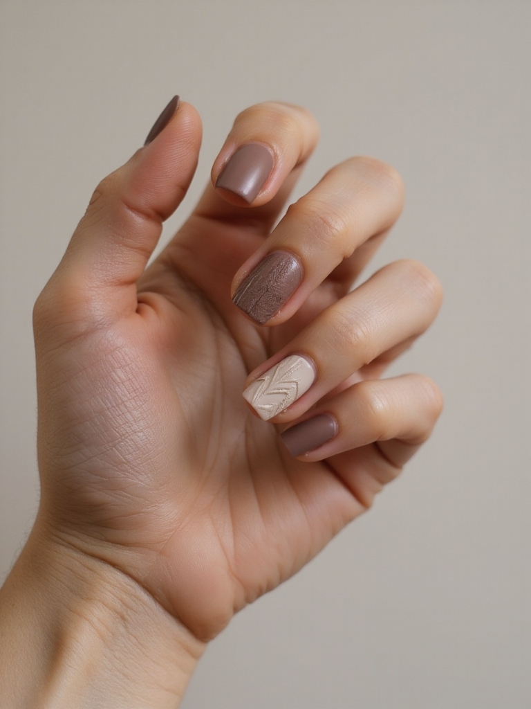 cozy 3d cable knit nails