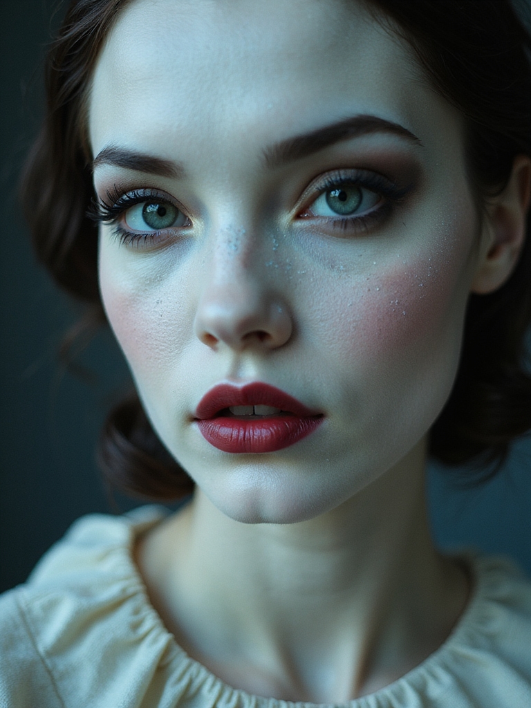 cracked porcelain haunted doll