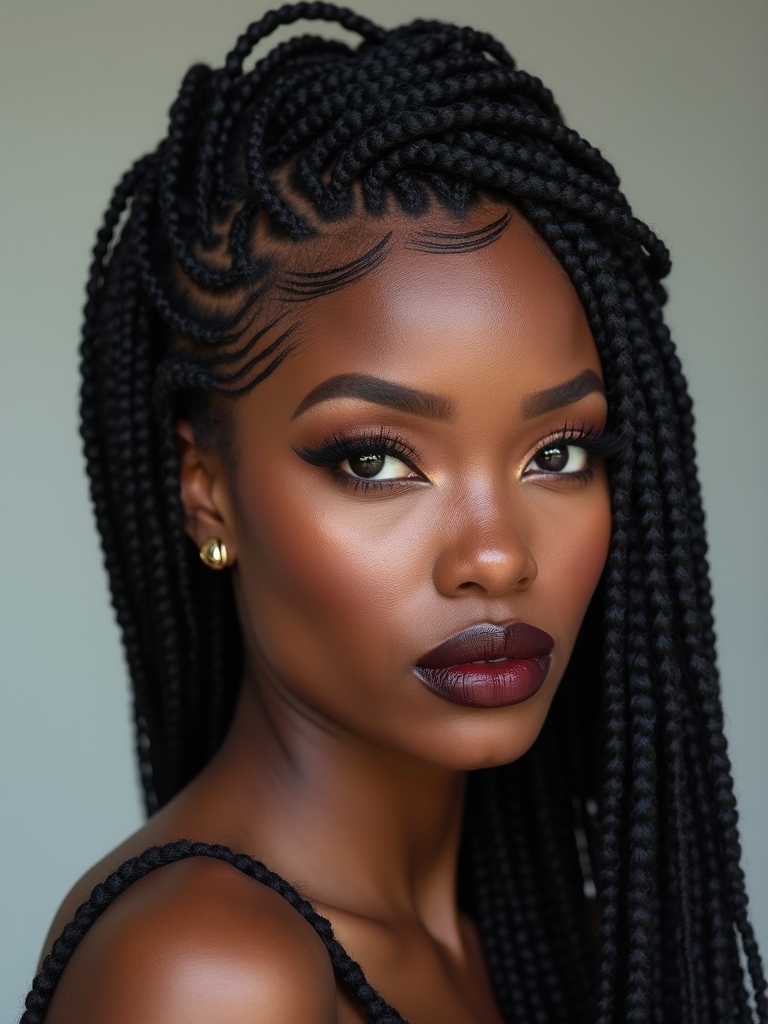 crafting intricate cornrow braids