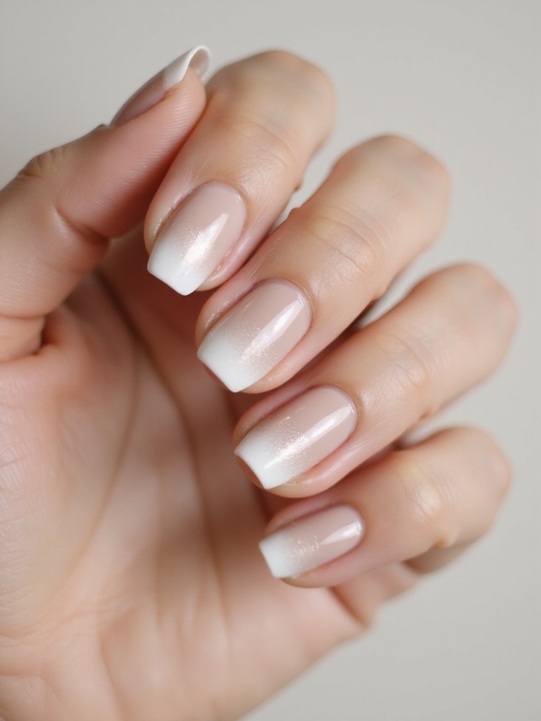 creamy latte chrome ombr