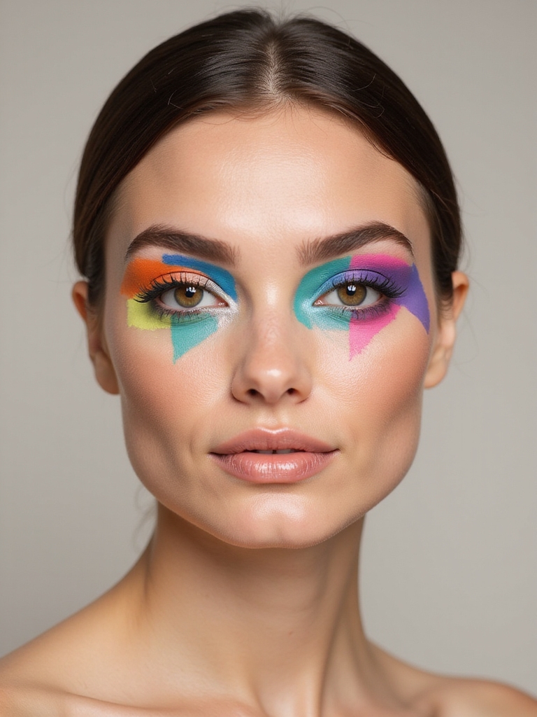 crisp bold color blocking artistry