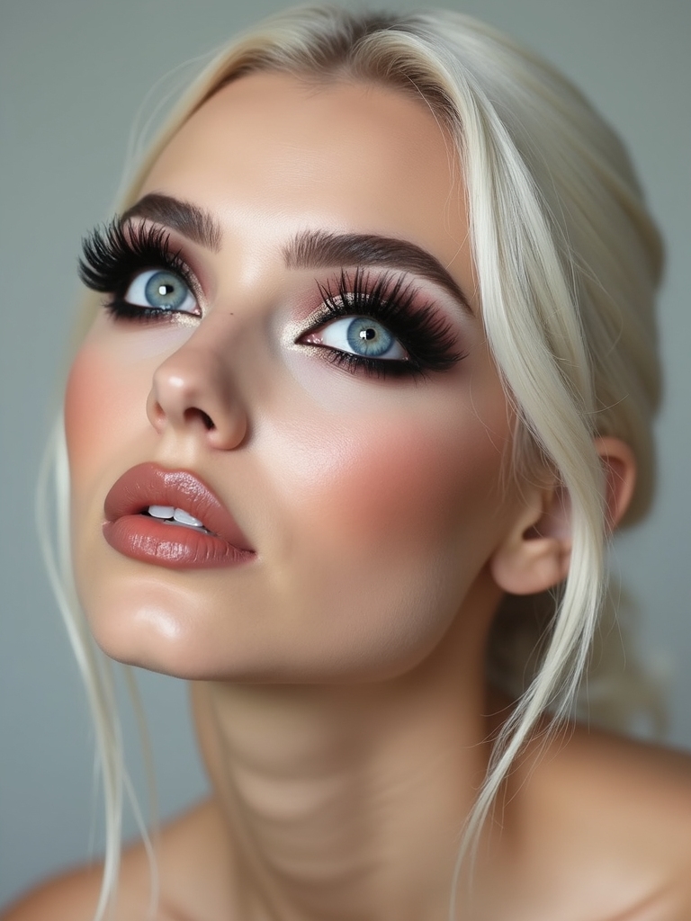 crisp cut crease with winged liner