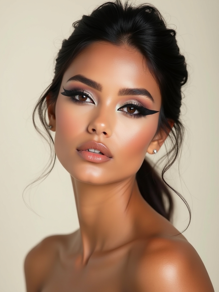 crisp graphic negative space liner