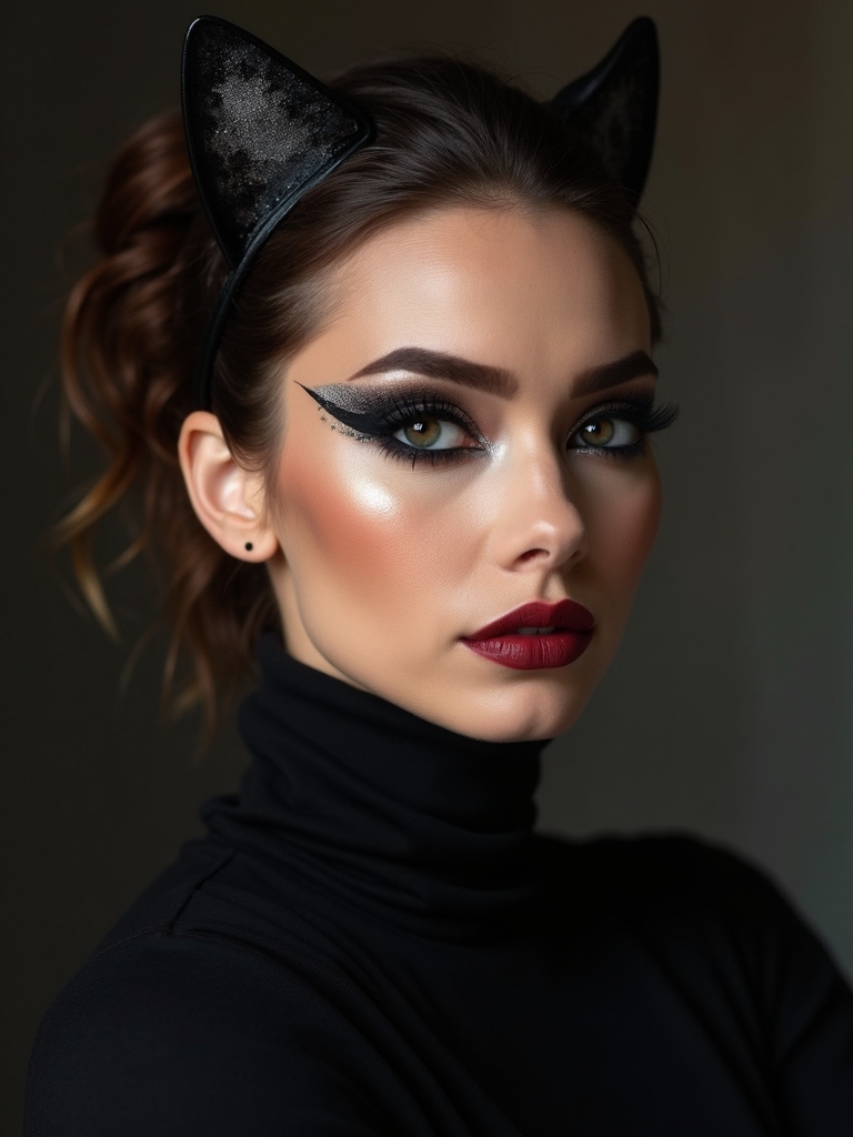 crisp lifted cat eye whiskers