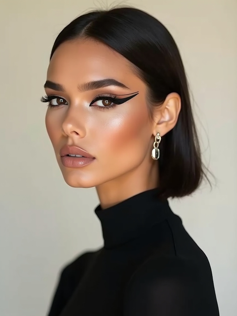 crisp negative space graphic liner