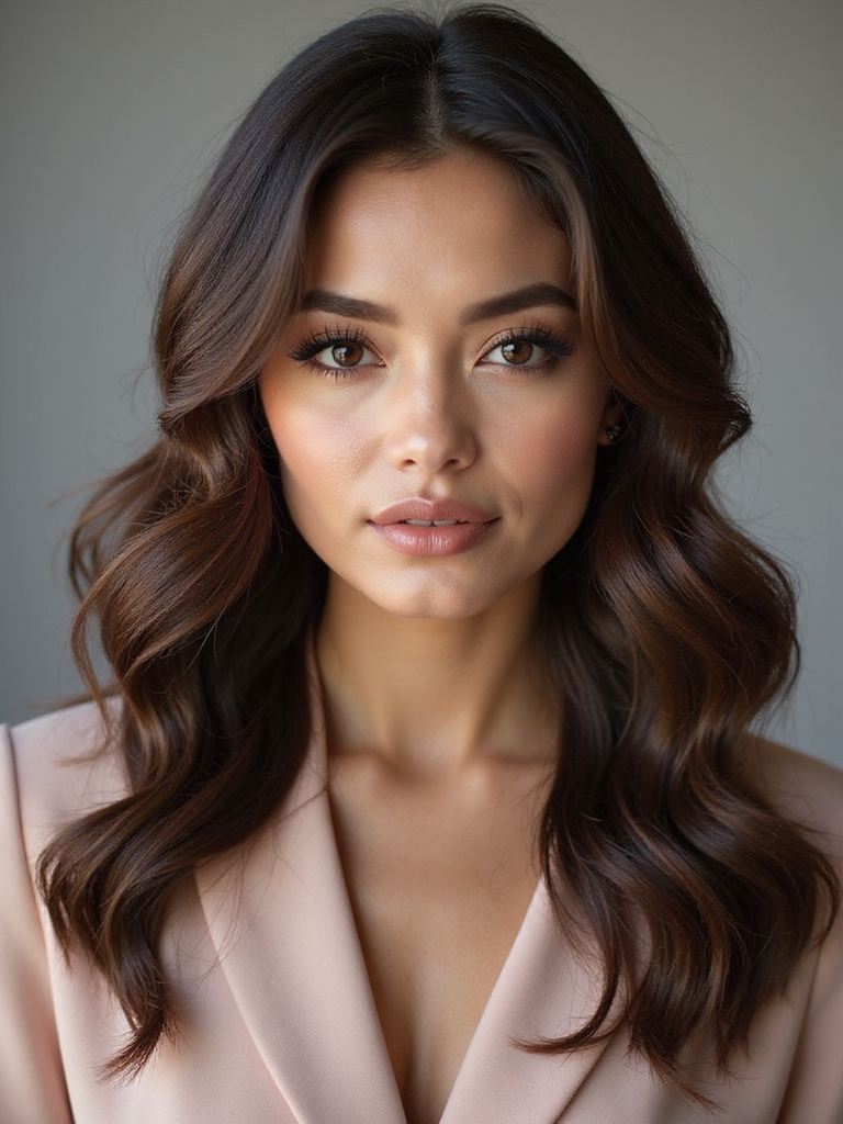 curled natural looking lifted lashes