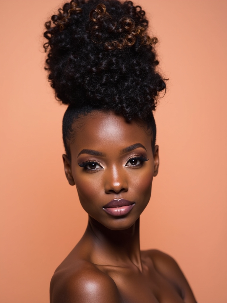 curly pineapple hairstyle tutorial