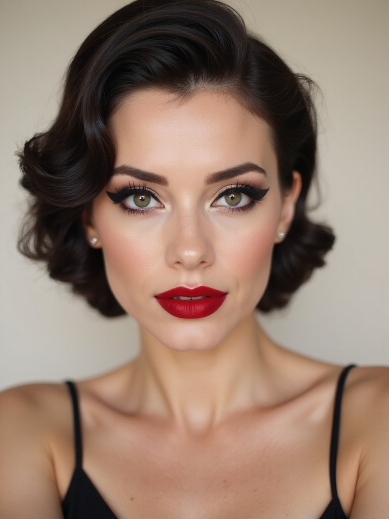 cyborg noir with winged liner