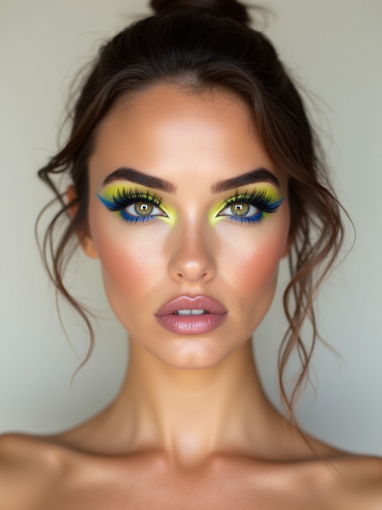 dark top colorful bottoms