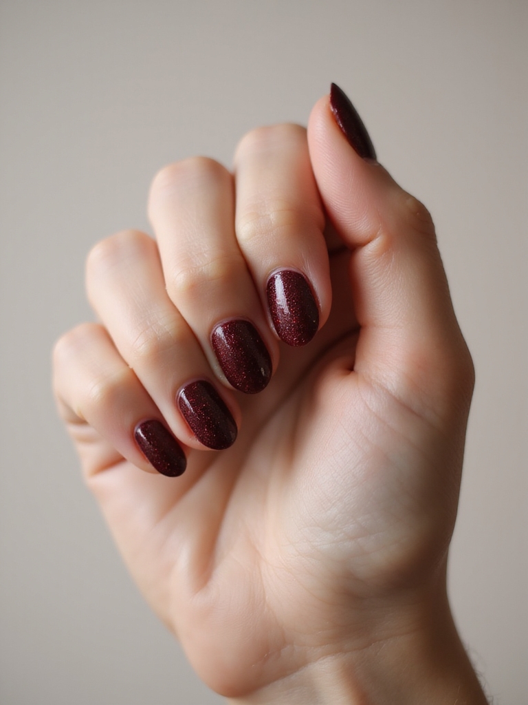deep burgundy candlelit sparkle