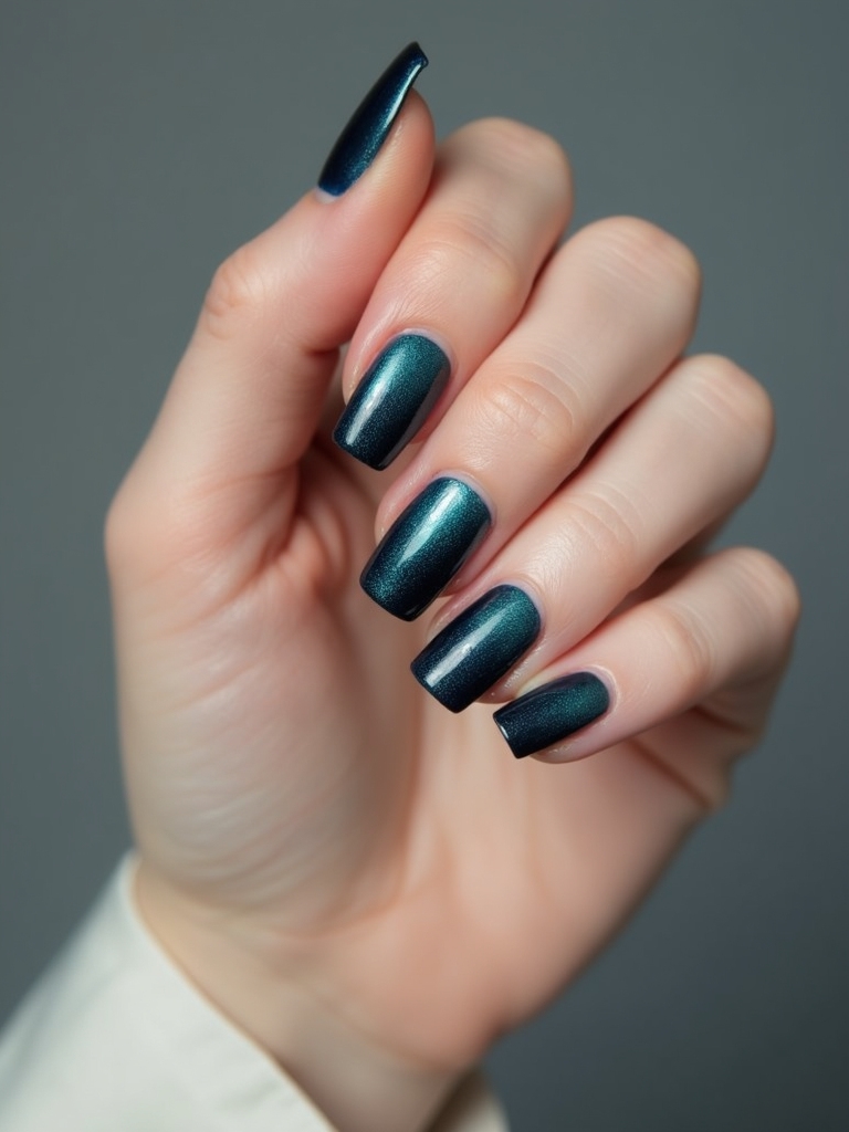 deep navy ombre shimmer