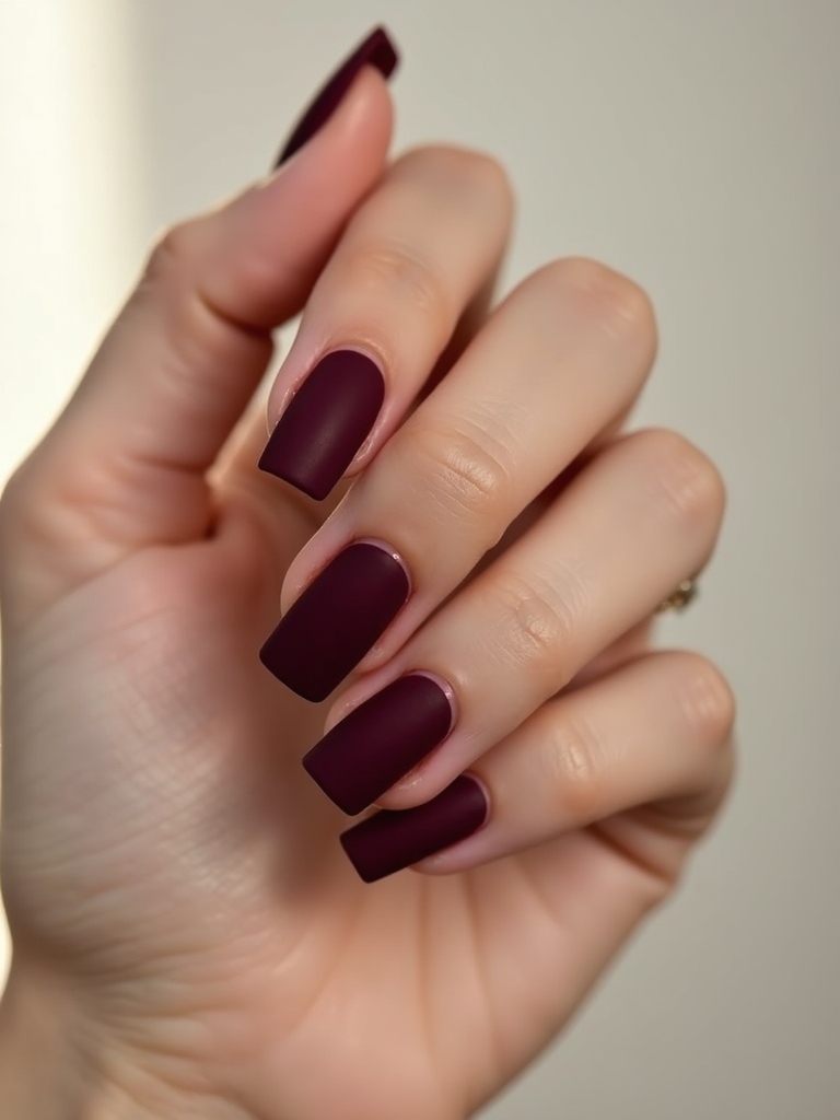 deep wine velvet matte