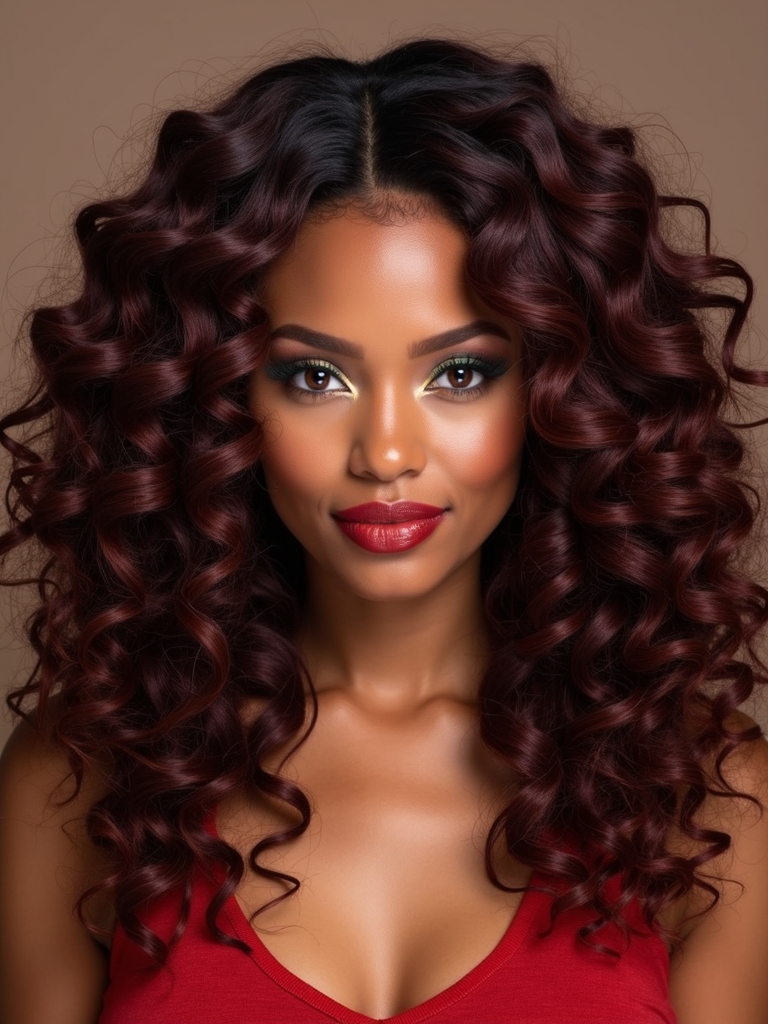 defined curls with technique