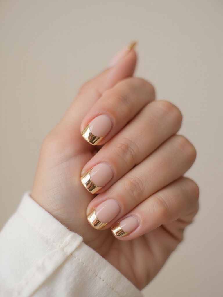 delicate gold cuticle halos
