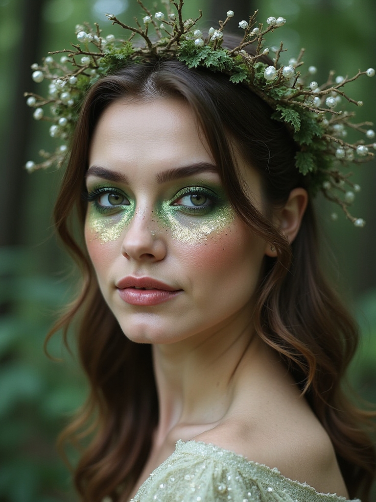dew kissed luminous forest fairy