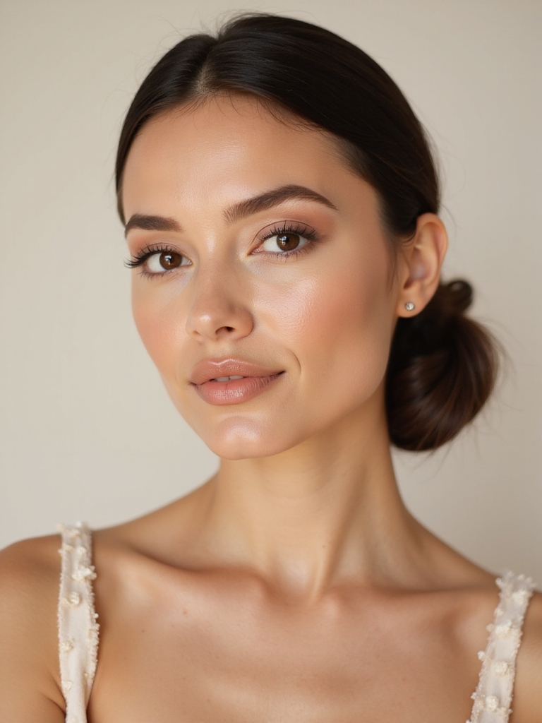 dewy glass skin fluttering lashes