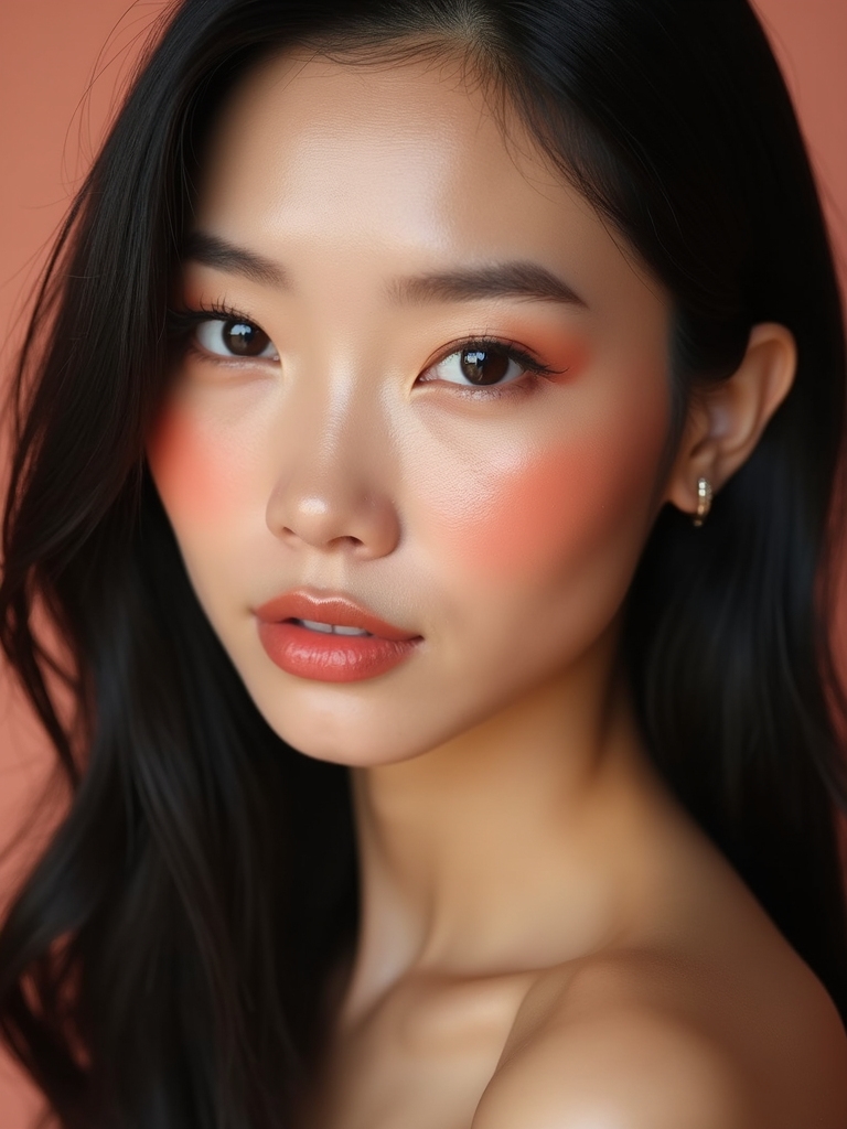 dewy glassy lifted cheeks