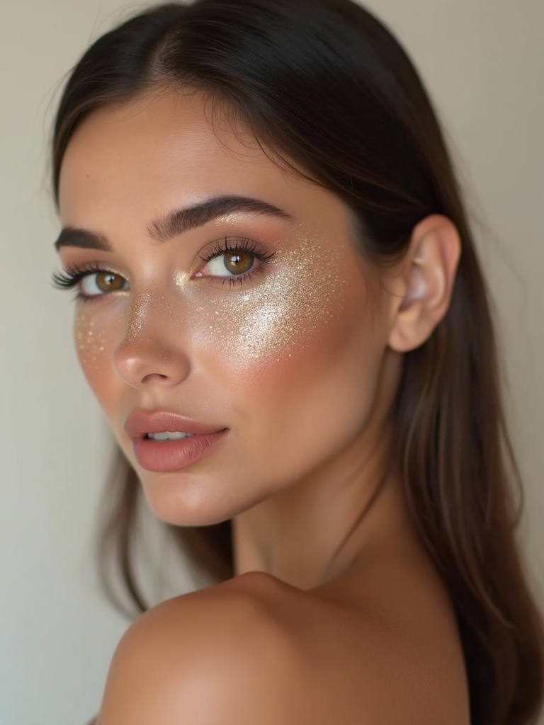 dewy iridescent faux freckle constellation