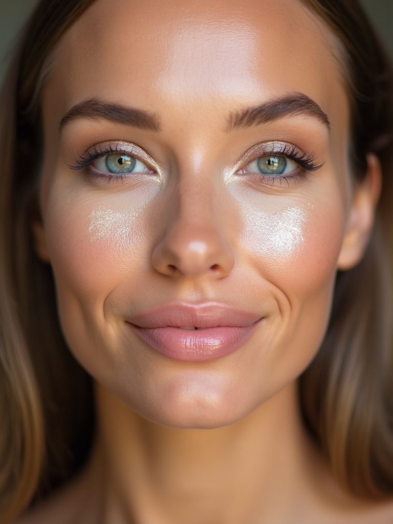 dewy sun kissed highlighter glow