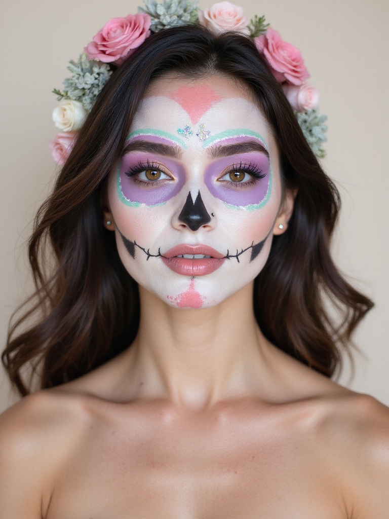 dreamy sherbet watercolor catrina