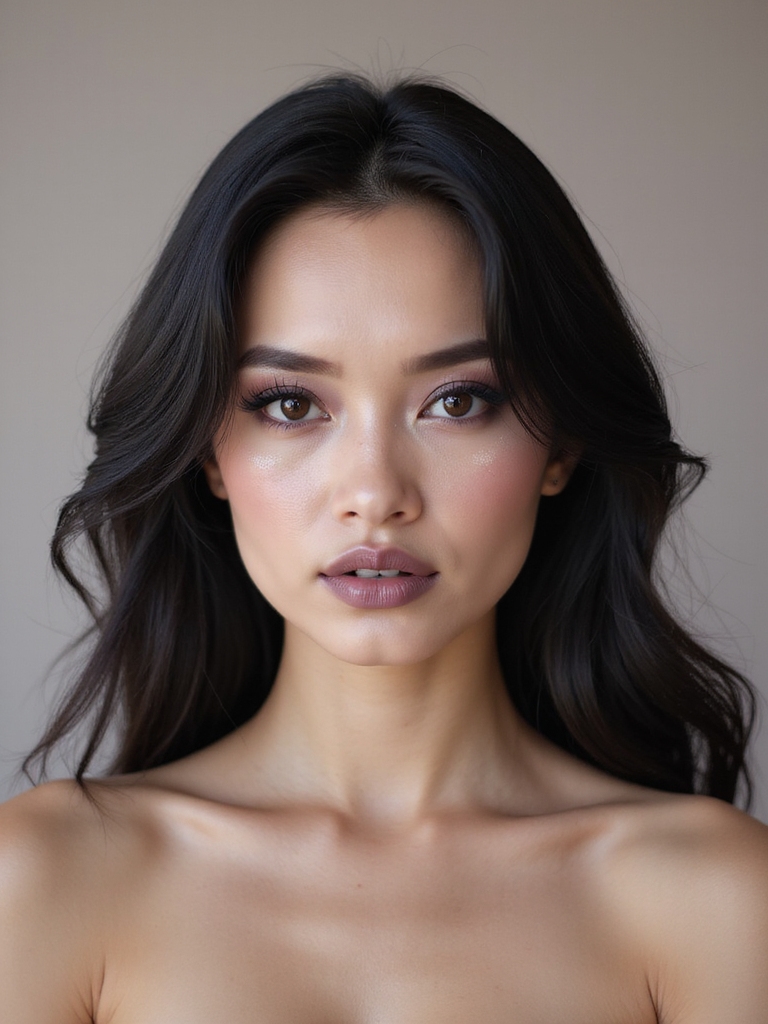 dusty mauve monochrome glam