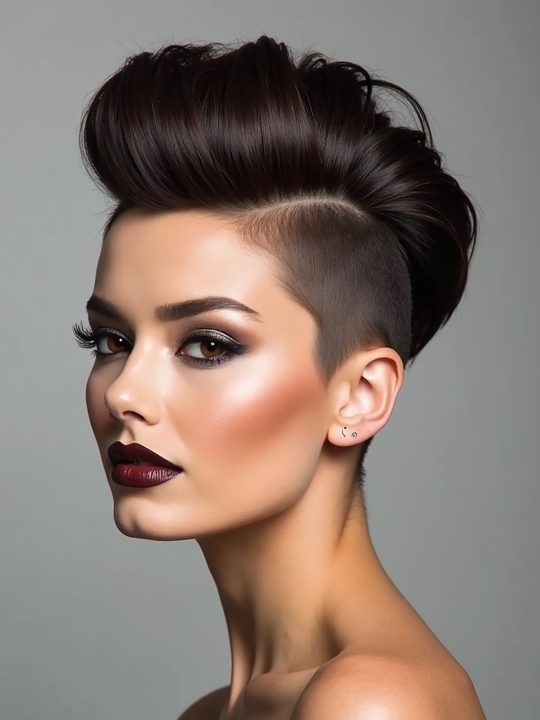 edgy medium hair style