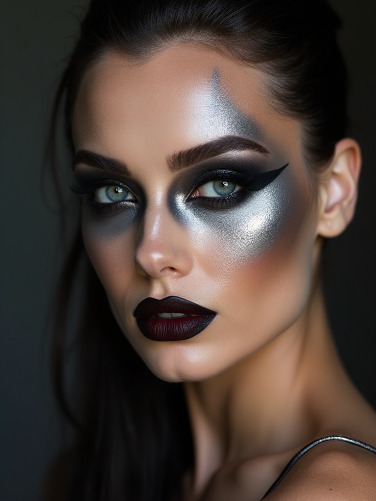 eerie sculpted smoky skull